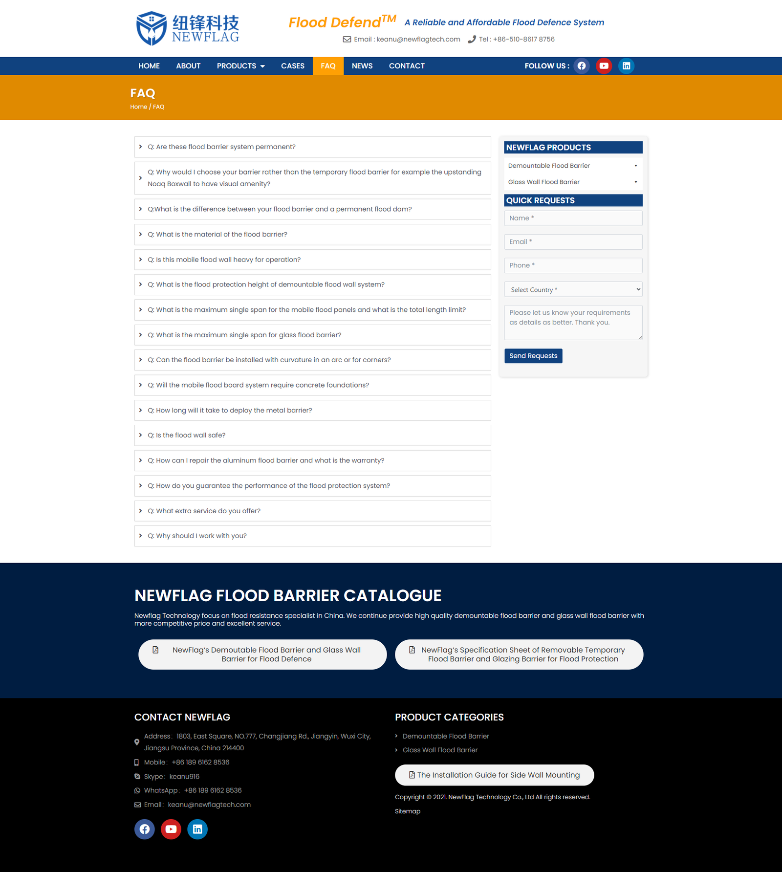 wordpress外贸建站公司案例:防洪屏障制造商 b2b外贸独立站 可拆卸防洪屏障和玻璃墙防洪屏障 wordpress外贸建站公司案例:防洪屏障制造商 b2b外贸独立站 可拆卸防洪屏障和玻璃墙防洪屏障