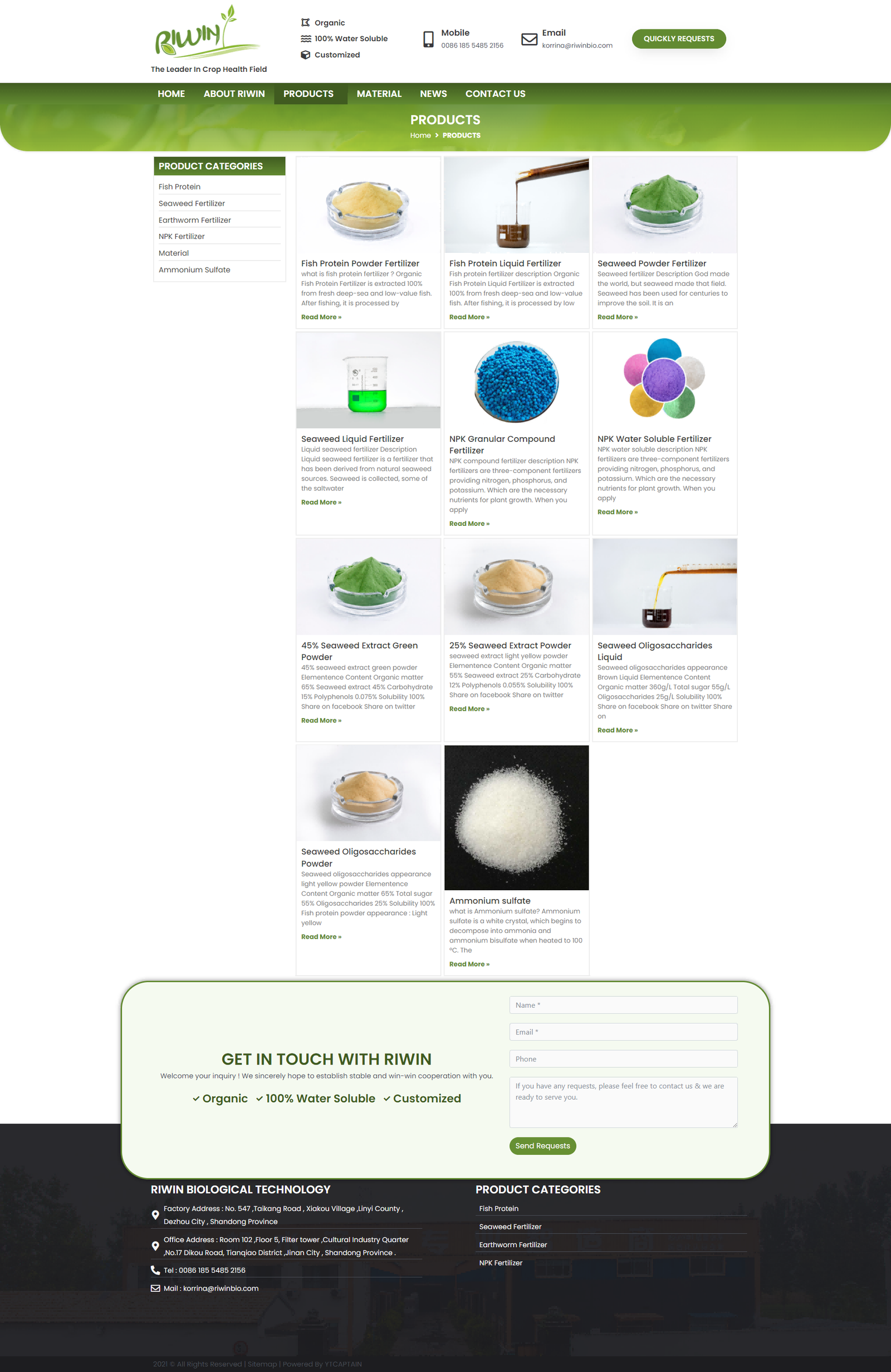 wordpress外贸建站公司案例:肥料及农业化学品制造商 b2b外贸独立站 鱼蛋白、海藻肥料、蚯蚓肥料、氮磷钾肥料、硫酸铵 wordpress外贸建站公司案例:肥料及农业化学品制造商 b2b外贸独立站 鱼蛋白、海藻肥料、蚯蚓肥料、氮磷钾肥料、硫酸铵