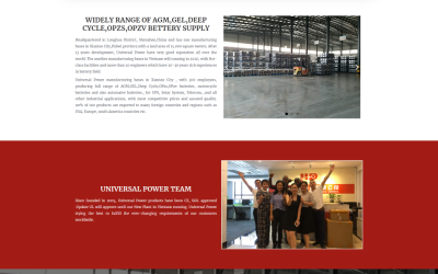 WordPress外贸建站公司案例:电池充电器制造商 B2B外贸独立站 AGM铅酸电池、汽车电池、锂电池、摩托车启动铅酸电池
